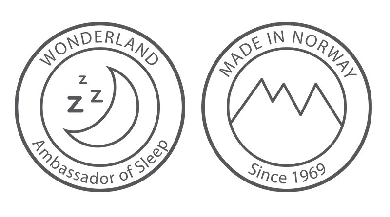 Wonderland Ambassador of Sleep. Made in Norway since 1969.